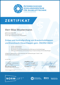 Inkl. Fachkundenachweis (Zertifikat) | Unsere Zertifikate dienen als Fachkundenachweis.